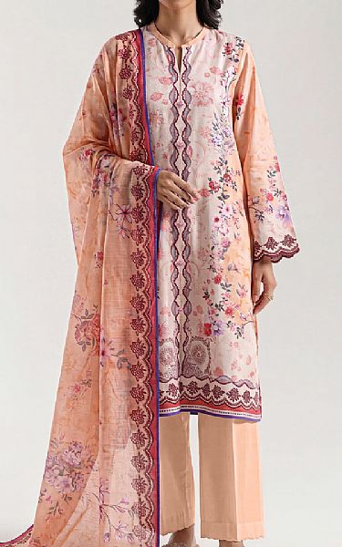 Saya Peach Lawn Suit | Pakistani Lawn Dress in USA- Image 1