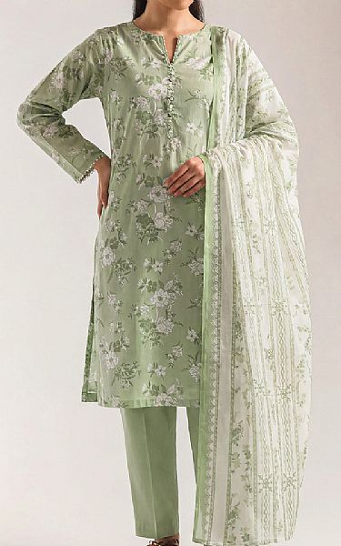 Saya Pastel Green Lawn Suit | Pakistani Lawn Dress in USA- Image 1