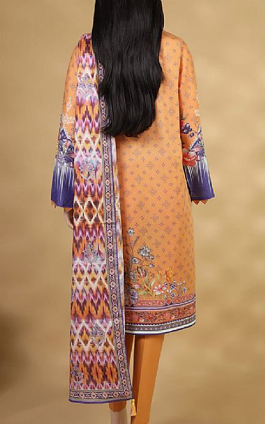 Saya Orange Lawn Suit | Pakistani Lawn Suits- Image 2