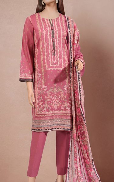 Saya Pink Lawn Suit (2 pcs) | Pakistani Lawn Suits- Image 1