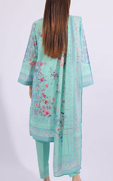 Saya Light Turquoise Lawn Suit | Pakistani Lawn Suits- Image 2