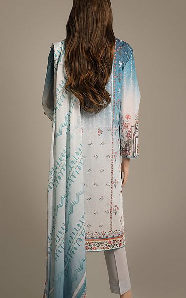 Saya Blue/Off White Lawn Suit | Pakistani Lawn Suits- Image 2