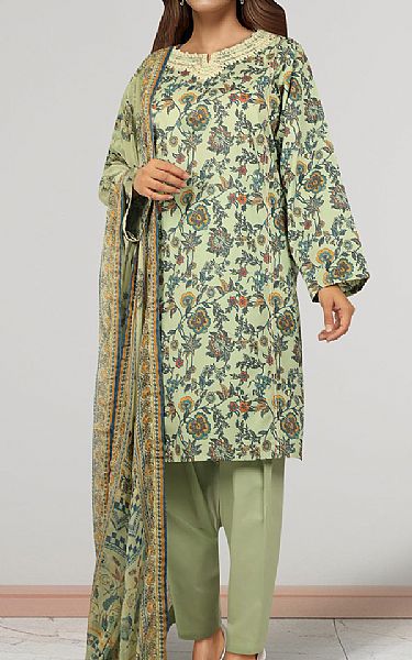 Saya Pistachio Green Lawn Suit (2 pcs) | Pakistani Lawn Dress in USA- Image 1
