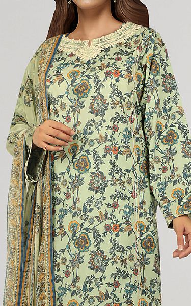 Saya Pistachio Green Lawn Suit (2 pcs) | Pakistani Lawn Dress in USA- Image 2