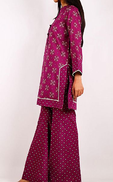 Saya Raspberry Lawn Kurti | Pakistani Lawn Dress in USA- Image 2