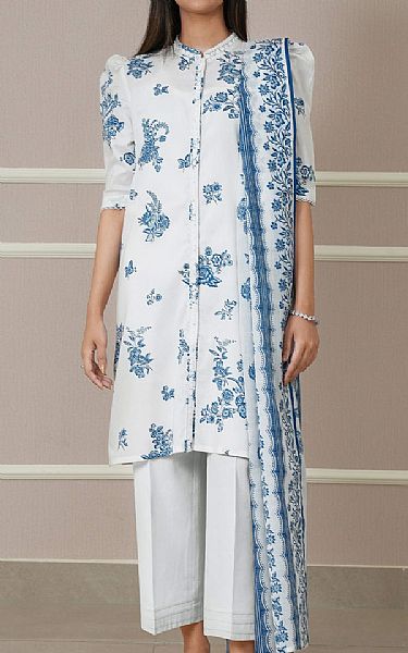 Saya White Lawn Suit | Pakistani Lawn Dress in USA- Image 1