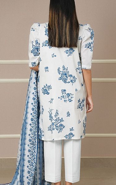 Saya White Lawn Suit | Pakistani Lawn Dress in USA- Image 2