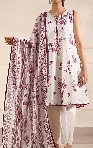 Saya White Lawn Suit | Pakistani Lawn Dress in USA- Image 1