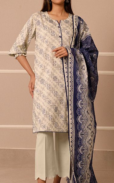 Saya Ivory Lawn Suit | Pakistani Lawn Dress in USA- Image 1