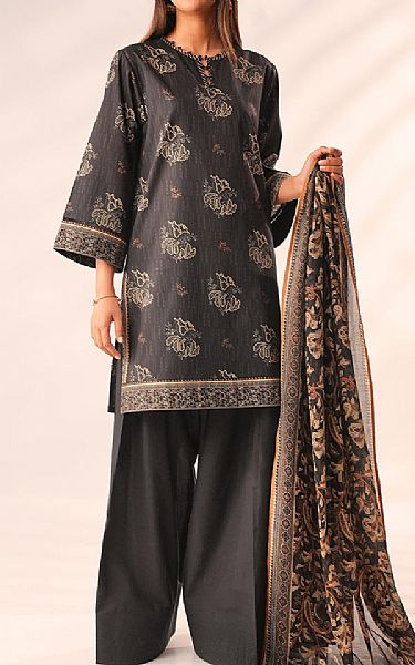 Saya Black Lawn Suit | Pakistani Lawn Dress in USA- Image 1