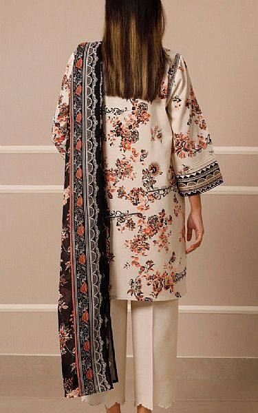 Saya Beige Lawn Suit | Pakistani Lawn Dress in USA- Image 2