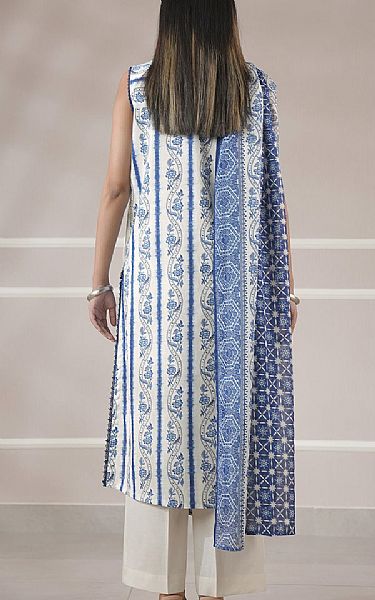Saya Off White/Blue Lawn Suit | Pakistani Lawn Dress in USA- Image 2