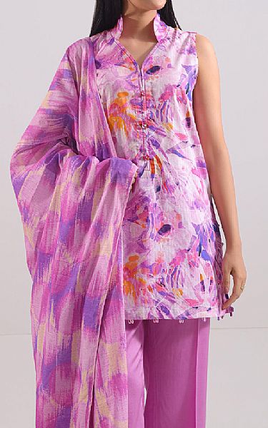 Saya Pink Lawn Suit | Pakistani Lawn Dress in USA- Image 2