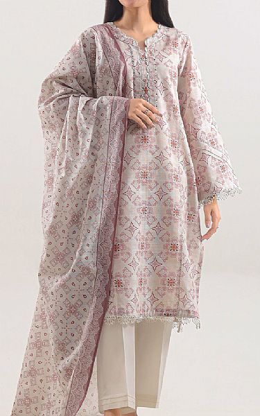 Saya Off White Lawn Suit | Pakistani Lawn Dress in USA- Image 1