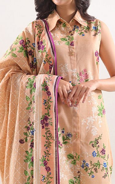 Saya Peach Lawn Suit | Pakistani Lawn Dress in USA- Image 2