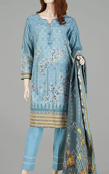 Saya Baby Blue Lawn Suit | Pakistani Dresses in USA- Image 1