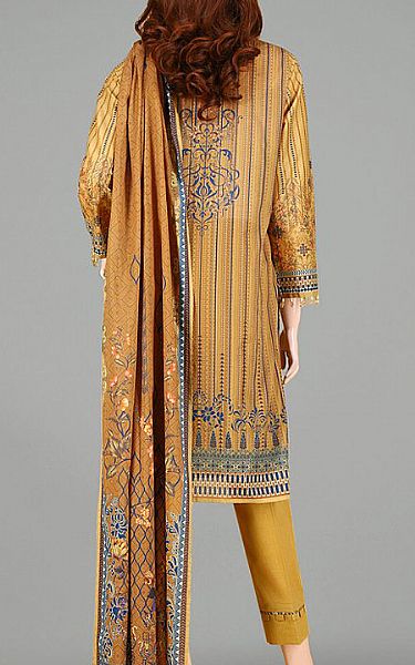 Saya Golden Yellow Lawn Suit | Pakistani Dresses in USA- Image 2