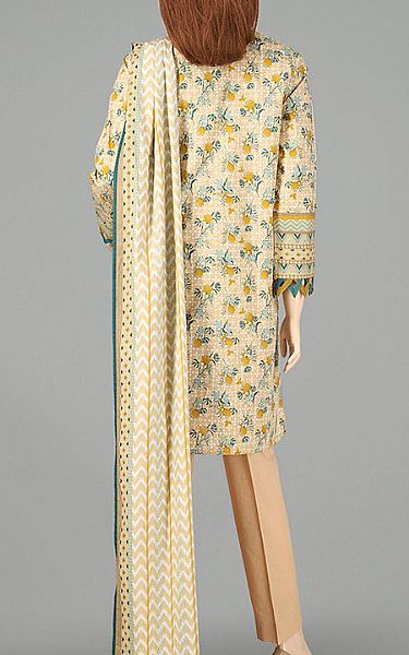 Saya Cream Lawn Suit (2 Pcs) | Pakistani Dresses in USA- Image 2