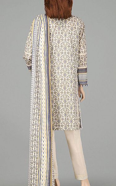 Saya Off-white Lawn Suit | Pakistani Dresses in USA- Image 2