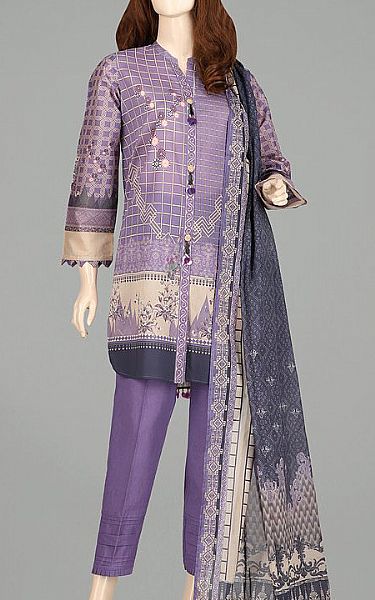 Saya Lavender Lawn Suit (2 Pcs) | Pakistani Dresses in USA- Image 1