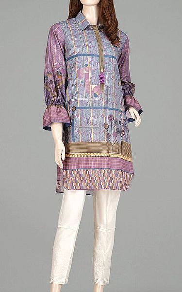 Saya Lavender/Mauve Lawn Kurti | Pakistani Dresses in USA- Image 1