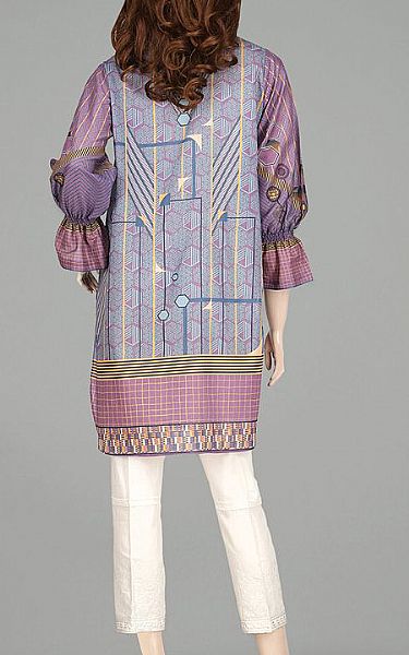 Saya Lavender/Mauve Lawn Kurti | Pakistani Dresses in USA- Image 2