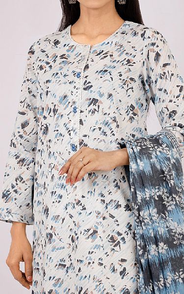 Saya Off White Lawn Suit | Pakistani Lawn Dress in USA- Image 2
