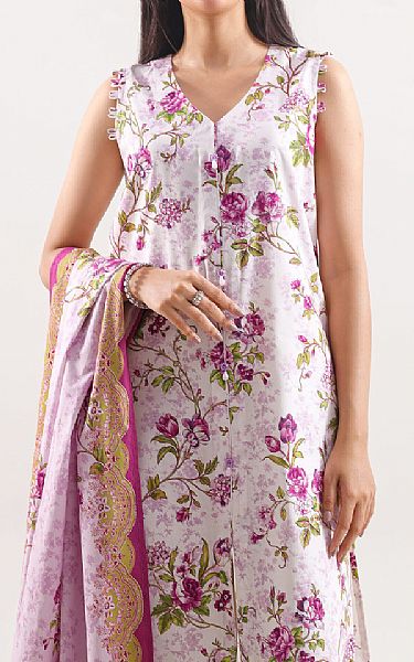 Saya Off White/Pink Linen Suit | Pakistani Winter Dresses in USA- Image 2