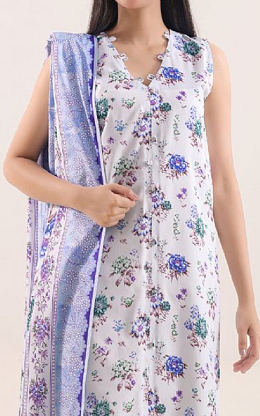 Saya Off White Linen Suit | Pakistani Winter Dresses in USA- Image 2