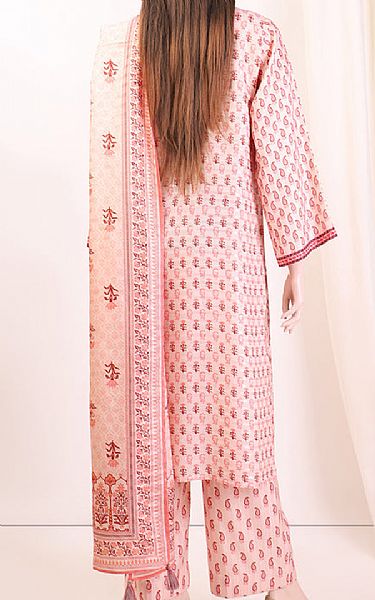 Saya Off-white/Pink Zari Filament Suit | Pakistani Lawn Suits- Image 2