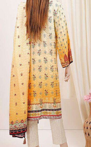 Saya Mustard Zari Filament Suit | Pakistani Lawn Suits- Image 2