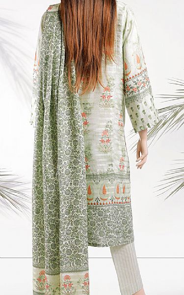 Saya Ash White Zari Filament Suit | Pakistani Lawn Suits- Image 2