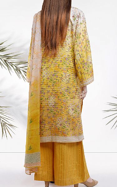 Saya Mustard Zari Filament Suit | Pakistani Lawn Suits- Image 2