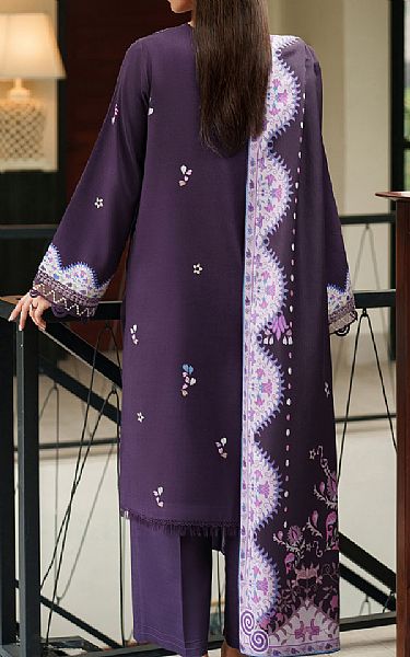 Seran Purple Viscose Suit | Pakistani Winter Dresses in USA- Image 2