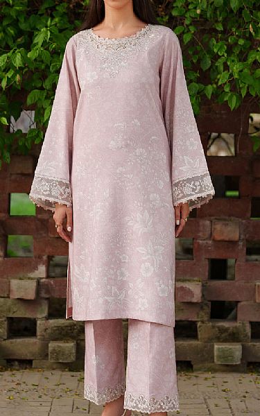 Seran Pink Viscose Suit (2 Pcs) | Pakistani Winter Dresses in USA- Image 1