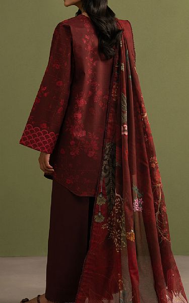 Seran MaroonLawn Suit | Pakistani Lawn Dress in USA- Image 2