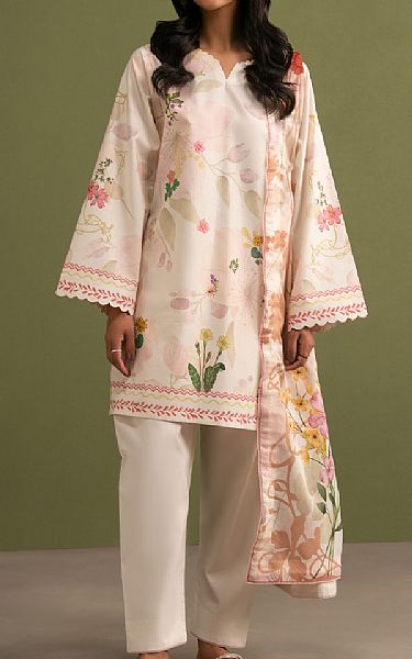 Seran Ivory Lawn Suit | Pakistani Lawn Dress in USA- Image 1