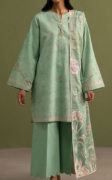 Seran Mint Green Lawn Suit | Pakistani Lawn Dress in USA- Image 1