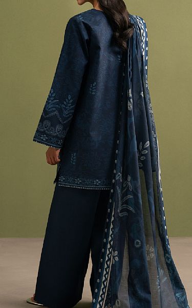 Seran Navy Lawn Suit | Pakistani Lawn Dress in USA- Image 2