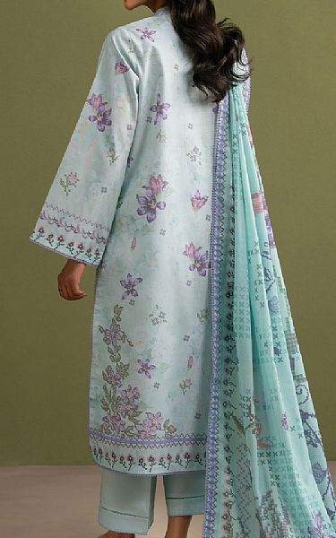 Seran Light Turquoise Lawn Suit | Pakistani Lawn Dress in USA- Image 2