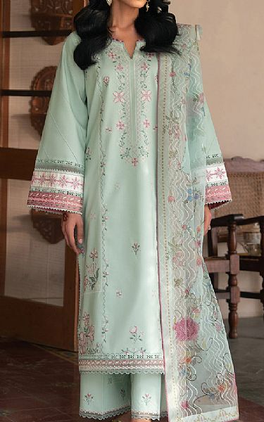 Seran Mint Green Lawn Suit | Pakistani Lawn Dress in USA- Image 1