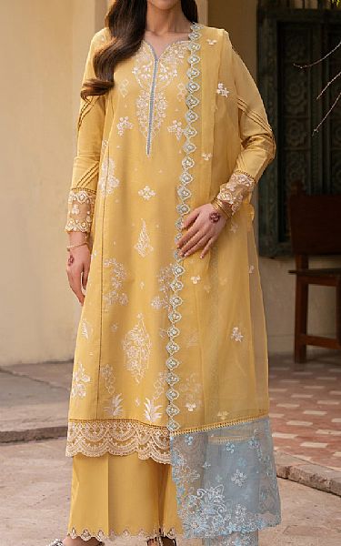 Seran Sand Gold Lawn Suit | Pakistani Lawn Dress in USA- Image 1