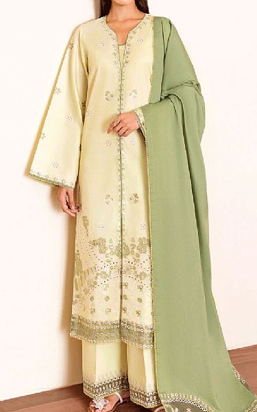 Seran Pastel Pistachio Lawn Suit | Pakistani Lawn Dress in USA- Image 1