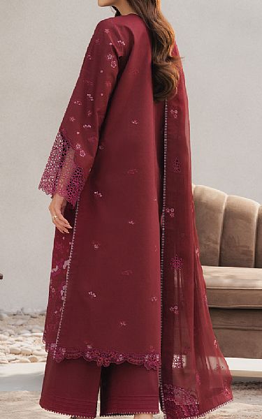 Seran Maroon Lawn Suit | Pakistani Lawn Dress in USA- Image 2