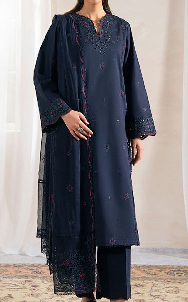 Seran Midnight Blue Lawn Suit | Pakistani Lawn Dress in USA- Image 1
