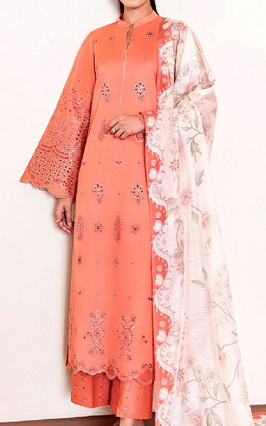 Seran Coral Lawn Suit | Pakistani Lawn Dress in USA- Image 1