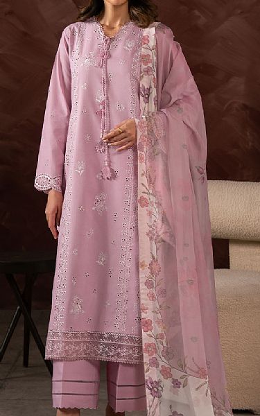 Seran Rose Pink Lawn Suit | Pakistani Lawn Dress in USA- Image 1