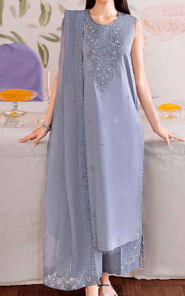 Seran Slate Grey Lawn Suit | Pakistani Lawn Dress in USA- Image 1