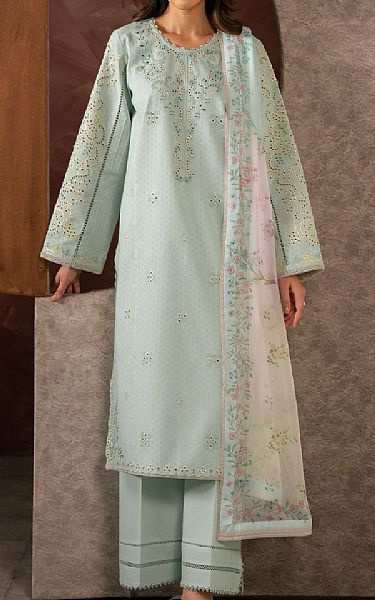Seran Mint Green Lawn Suit | Pakistani Lawn Dress in USA- Image 1