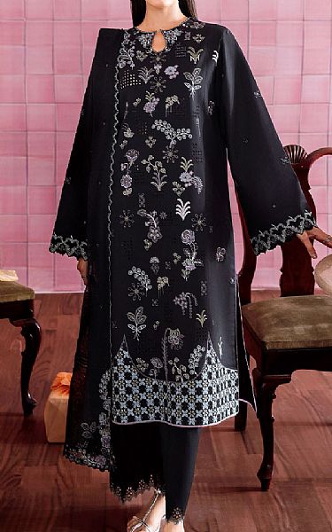 Seran Black Lawn Suit | Pakistani Lawn Dress in USA- Image 1